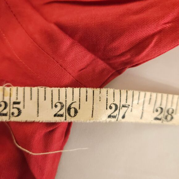 NWT Croft & Borrow Mens XL Red Easy Care Cotton Polyester Button Down Shirt - Picture 6 of 8